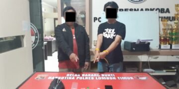Terlibat Narkoba 4 Warga Lotim Ditangkap, Dari Pelaku Polisi Amankan 10,96 Gram Sabu