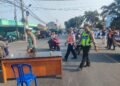Hultah di NWDI Anjani, Satlantas Polres Lotim Alihkan Kendaraan ke Jalur Alternatif