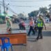 Hultah di NWDI Anjani, Satlantas Polres Lotim Alihkan Kendaraan ke Jalur Alternatif