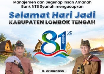 Bank NTB Syariah Ucapkan  HUT Loteng  81