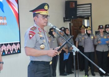Dirpamobvit dan Kapolres Lombok Utara Berganti, Sertijab Dipimpin Kapolda NTB