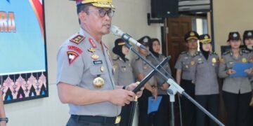 Dirpamobvit dan Kapolres Lombok Utara Berganti, Sertijab Dipimpin Kapolda NTB